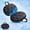 Black-Waterproof, variant on Keyroal Foldable Waterproof Gel Seat Cushion for Long Sitting, Portable Cooling Gel Chair Cushion for Bleacher, Office Chair, Wheelchair, Car, Travel, Soft & Non-slip