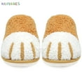 thumbnail image 3 of BadPiggies Winter Warm Fleece Slippers, Anti-Slip Cute Animal Paw House Slippers Soft Cozy Plush Shoes for Women Men, 3 of 7