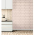 thumbnail image 4 of Fine Decor Wallcoverings Metro Rose Gold Tile Wallpaper, 20.5-in by 33-ft, 56.38 sq. ft., 4 of 6