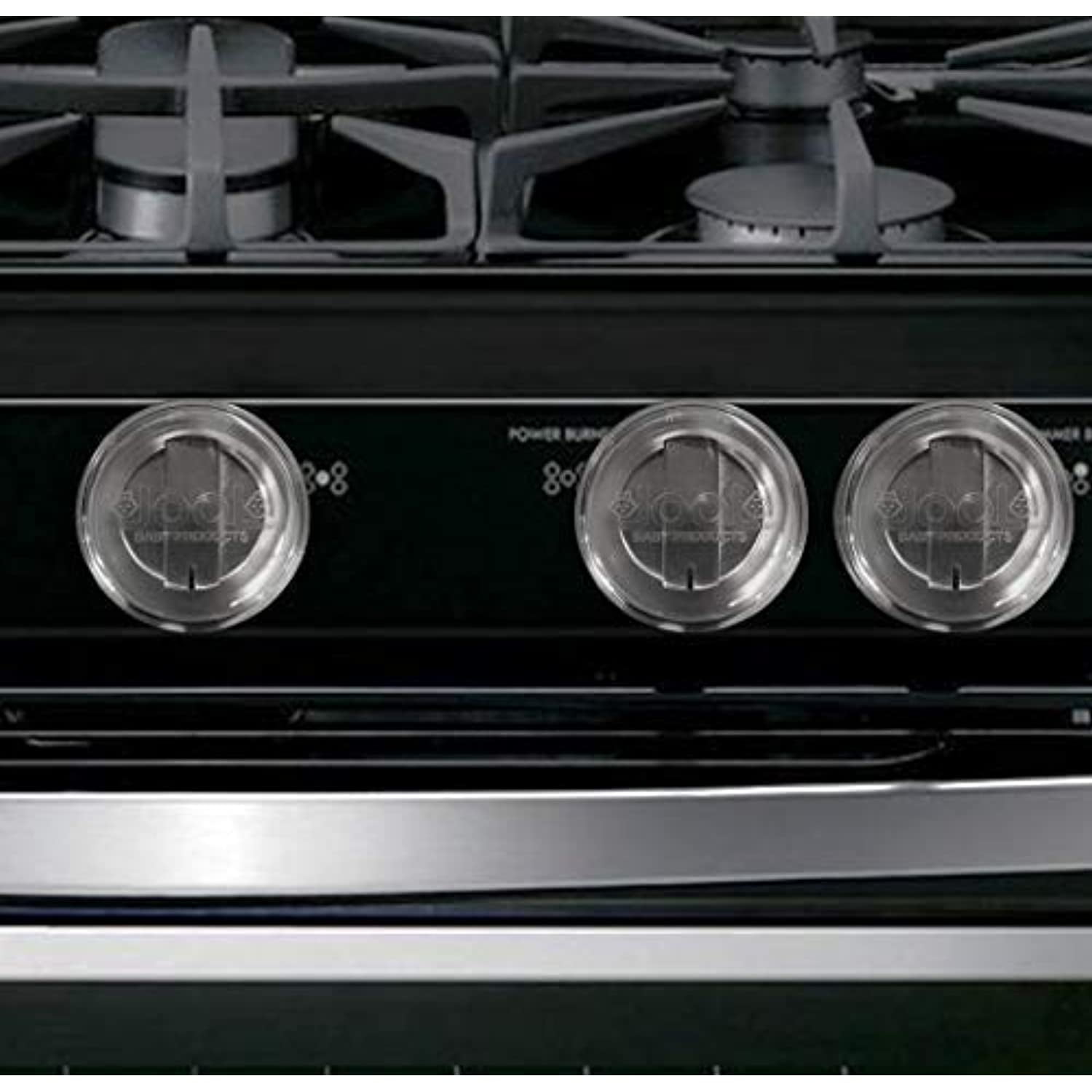 Clear Stove Knob Covers (5 Pack) Child Safety Guards, Large Universal