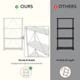 thumbnail image 3 of Furniture of America Brooks Adult Open Display Shelf Bookcase, 5-Tier 27-inch Shelves, Greige, 3 of 10
