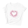 thumbnail image 5 of Zedker Women's Plus Size Tops, Women Cute Heart Graphic Tees Shirts Valentines Gifts Short Sleeve Crewneck Tee Tops Red XXL, 5 of 9