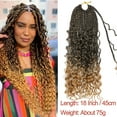 thumbnail image 2 of HAIRRO 18 Inch Goddess Box Braids Crochet Hair Boho Crochet Box Braids With Curly Ends Bohomian Box Braids Crochet Hair for Black Women Pre Looped Box Braids Crochet Hair, 2 of 8