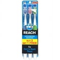 Reach Advanced Design Medium Toothbrushes, 3 Pack
