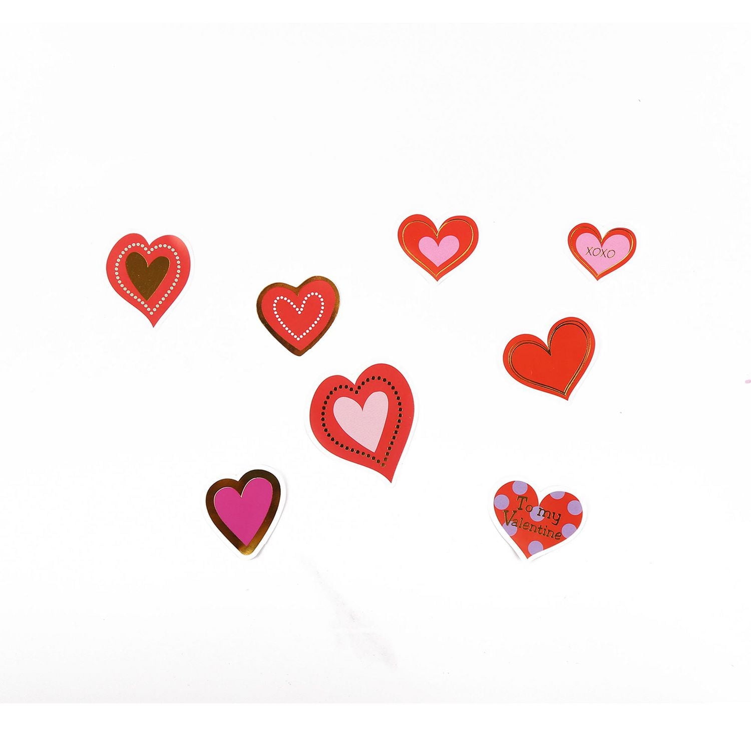 STICKERS-DEEP PINK, 4 sheets as a set