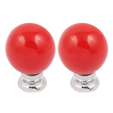 - Cabinet Wardrobe Drawer Door Pull Cherry Shape Ceramic Knobs Handle Red 2pcs