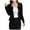 Black, variant on Aboser Women's Cropped Blazer & Suit Jackets Solid Lightweight Jacket Double Breasted Long Sleeve Cardigan Business Casual Blazers