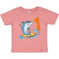 thumbnail image 3 of Inktastic First Birthday Surfing Shark with Hot Dog and Ice Cream Boys or Girls Baby T-Shirt, 3 of 5