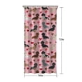 thumbnail image 5 of Pink Cute Dachshund Dog and Love Heart Shower Curtain 36"x72" ,Bathroom Decorative Shower Curtains Set with 12 Hooks,Modern Waterproof Washable Shower Curtain, 5 of 6