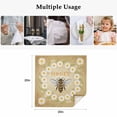 thumbnail image 5 of Brown Daisy Bees Cloth Napkins, Spring Farmhouse Honey Floral Rings Washable and Reusable Dinner Napkins Set of 8, Table Napkin for Kitchen Party Birthday Wedding Hotel Housewarming 20"x20", 5 of 9