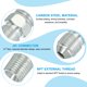 thumbnail image 4 of Conectores de Nipple Reductor Hexagonal Adaptador de Tubería 1/2 Macho 37° Flare JIC x 1/4 Macho NPT 2 Paquete, 4 of 6