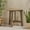 Grey + Acacia Wood, variant on Space Saving Half-Round Folding Wood Bistro Table for Small Patio and Balcony, Grey Finish