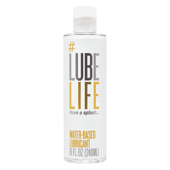 LUBELIFE Water-Based Lubricant, Non-Staining and Easy Clean Personal Lube, Toy-Safe, 8 fl oz