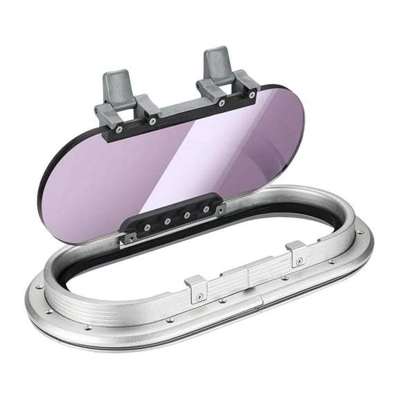 Boat Porthole Marine Window Yacht Window with Watertight Aluminum Frame for Sailboats and Marine Vessels