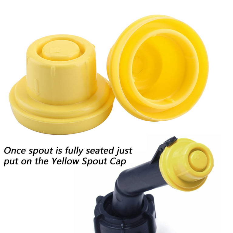 10x Replacement YELLOW SPOUT CAP Top For BLITZ Fuel GAS CAN 900302 900092  900094 