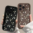 thumbnail image 4 of Floral Flower Soft Matte Shockproof Case for iPhone Compatible with iPhone 14 Plus, Brown, 4 of 6
