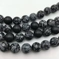 thumbnail image 5 of K-KED Snowflake Obsidian Smooth Round Beads 4mm 6mm 8mm 10mm 15.5" Strand-10 mm, 5 of 6