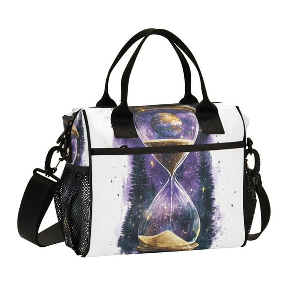 Ckdifva Hourglass and Forest Cooler Bag Cooler Cooling Tote Lunch Bag Lunch Box Front Pocket with Shoulder Strap
