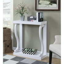 Convenience Concepts Newport Gramercy Console Table in White Wood Finish