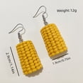 thumbnail image 3 of YYKihy Cute Quirky Simulation Corn Resin Earrings Earrings Fruit And Vegetable Earrings Studs Earrings, 3 of 9