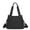 Black, variant on Women Nylon Tote Bag Water resistant Multi-function Shoulder Handbag Light Travel Messenger Bags