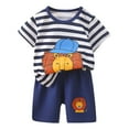 thumbnail image 3 of Hiijoy Newborn Boys 2Pcs Outfits Cartoon Print Short Sleeve T-Shirt Shorts Set, Sizes 3M-6Y, 3 of 4