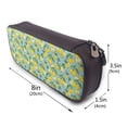 thumbnail image 3 of Lsque Lemon (3) Printed Big Capacity PU Leather Pencil Case Large Pencil Pouch Stationery Pen Bag Pencil Holder for Teen, 3 of 6