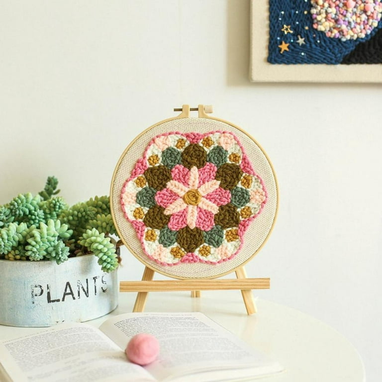Rainbow Embroidery Kit for Kids, First Cross Stitch Project, DIY