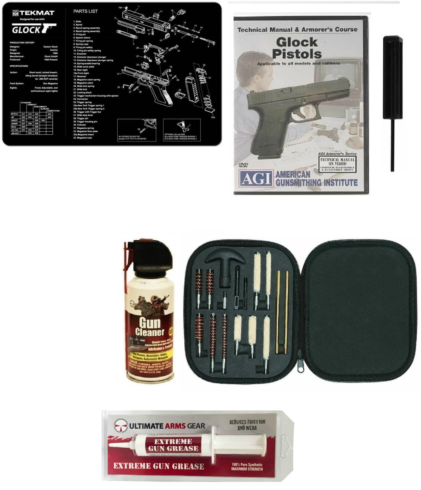 Gunsmith Cleaning Work Gun Mat Glock Gt03374 3 32 Punch Tool