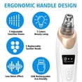 thumbnail image 3 of El más nuevo aspirador de poros removedor de espinillas, limpiador de poros faciales, kit de vacío de espinillas recargable por USB, herramienta eléctrica extractora de acné para adultos, 3 of 5