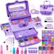thumbnail image 1 of Kit de maquillaje Dpai, 54 unidades, para niñas de 3 a 10 años, con espejo morado, 1 of 7