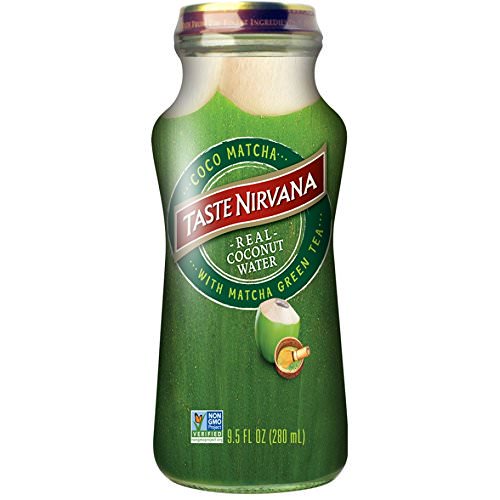 Taste Nirvana Real Coconut Water, Coco Matcha with Matcha Green Tea, 9.