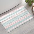 thumbnail image 2 of Pioneer Flower Floral Print Pattern Bathroom Rugs Mat, Non Slip Microfiber Bathroom Rug with Rubber Backing, Soft Mats for Bathroom Floor Tub Shower, 17"x30", 2 of 5