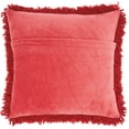 thumbnail image 2 of Nourison Shag Solid Red Decorative Throw Pillow , 20" x 20", 2 of 2