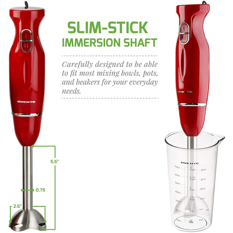 OVENTE Immersion Blender, Stainless Steel Blades, 300W Multi