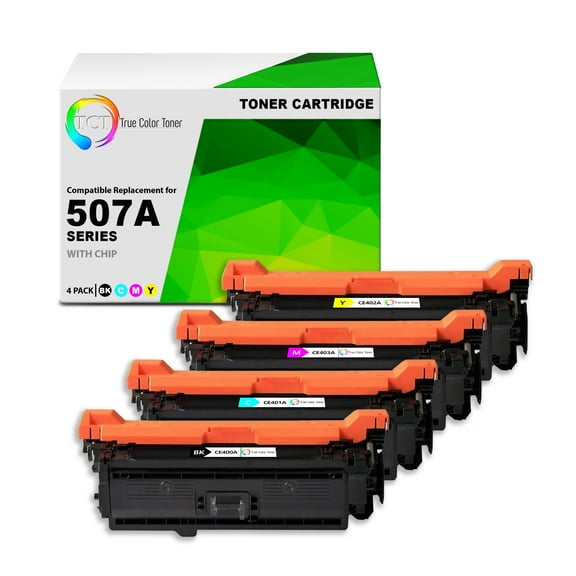 TCT 507A Toner Cartridge 4 Pack - Compatible With HP 507A CE400A CE401A CE402A CE403A