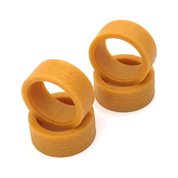 Bewildely Neumáticos de goma para coche teledirigido, 4 pack/lote, compatibles con 1/28 Wltoys K969, piezas de actualización de coche RC Kits de construcción modelo Oro
