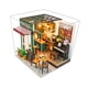thumbnail image 1 of Casas de café DIY con muebles, casa pequeña hecha a mano, juguetes, ilustraciones de exhibición, Mini Kits de construcción de casas para adultos,, 1 of 9