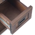 thumbnail image 6 of Monroe SOLID ACACIA WOOD 14 inch Wide Rectangle Rustic Narrow Side Table in Rustic Natural Aged Brown, 6 of 12