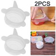 thumbnail image 1 of Tapas Silicona Elásticas Reutilizables Resistentes Al Calor Cubierta para Cuenco Envolver Alimentos (6 5 Cm) 2 Uds., 1 of 4