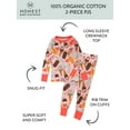 thumbnail image 4 of Honest Baby Clothing Organic Cotton Boy/Girl 2-Piece Long Sleeve Pajama Set, 12m to 24m, 4 of 7