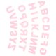 thumbnail image 1 of IDEANATEGRATE 1Jgo Parches Para Planchar Rosa Con Alfabeto Para Ropa Casual Y Bolsas, 1 of 8