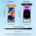 thumbnail image 6 of TJS [2 Pack] Up to 8.5" Large Waterproof Phone Pouch Bag with Lanyard, IPX8 Waterproof Cellphone Underwater Dry Bag Case for iPhone 16 15 Pro Max, 6 of 7