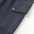 thumbnail image 6 of OSOLU Men's Summer Fashion Solid Color Buckle Cargo Shorts Loose Sports Sweatpants Knee Length Daily Relaxed Fit Breathable Bottoms, 6 of 8