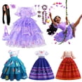 thumbnail image 2 of Disney-disfraz de Encanto para niñas, vestido de princesa, traje de Cosplay, Encanto, Isabela, Mirabel, Dolores, Carnaval, ropa de fiesta de cumpleaños, nuevo Fivean unisex, 2 of 2
