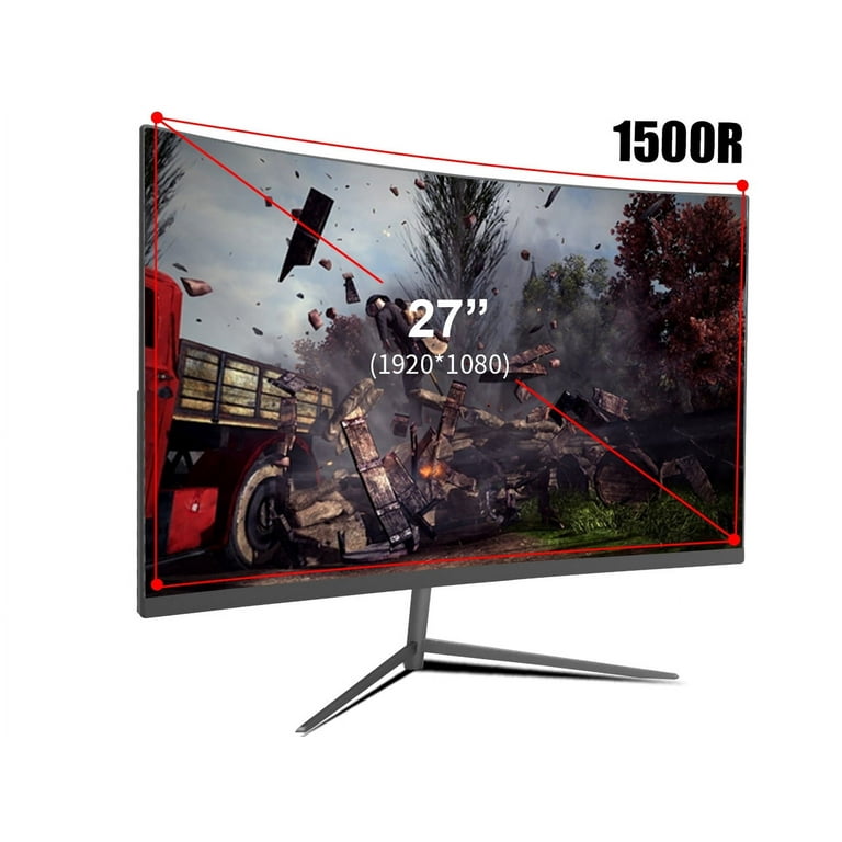 KOORUI 24 165Hz/144Hz 1ms Curved Gaming Monitor,FHD 1080P 100%sRGB  Computer Monitors,Adaptive Sync,DP&HDMI Port,Eye Care,24E6C 