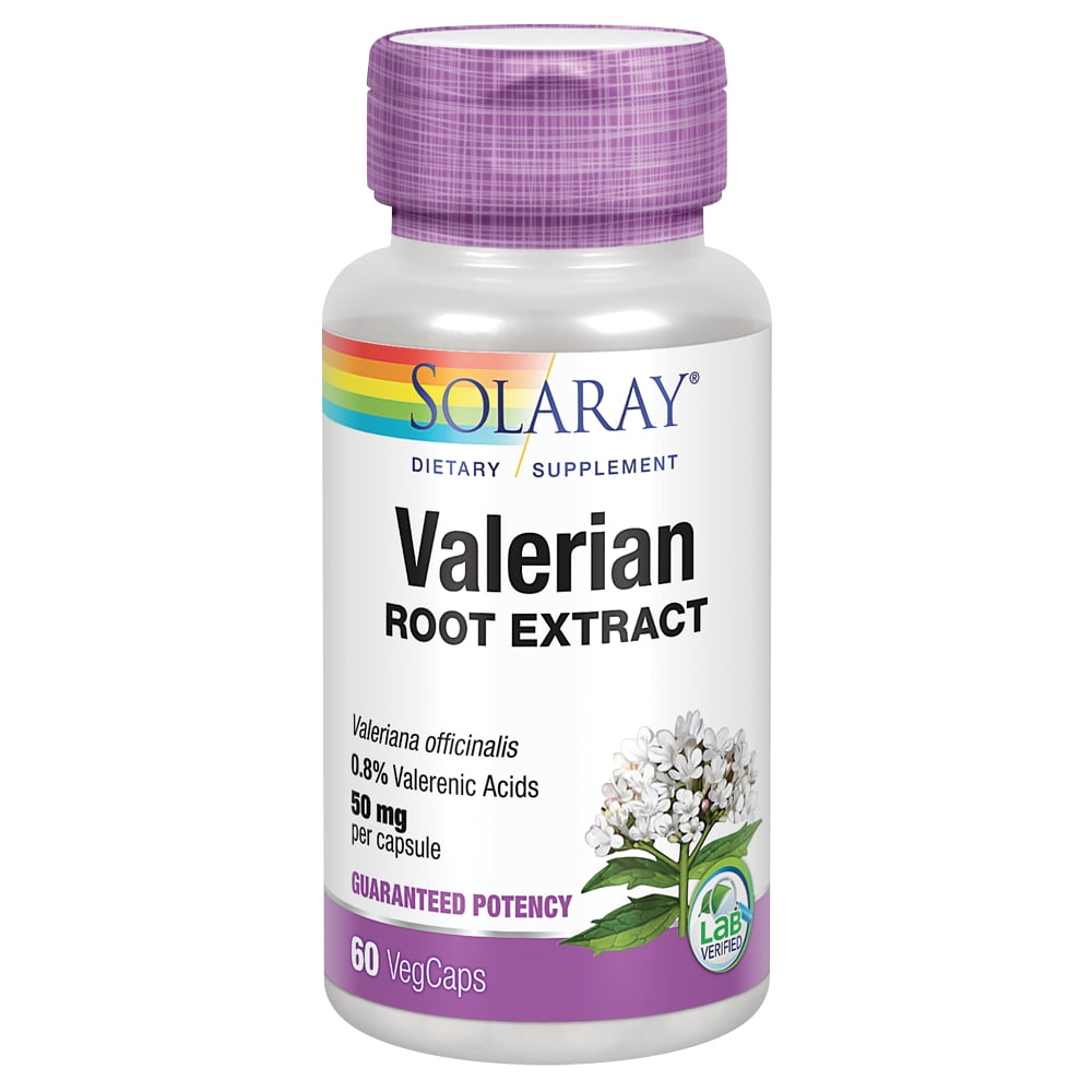 Solaray Valerian Root Extract 50 mg Relaxation Support for a Healthy Sleep Cycle 0.8