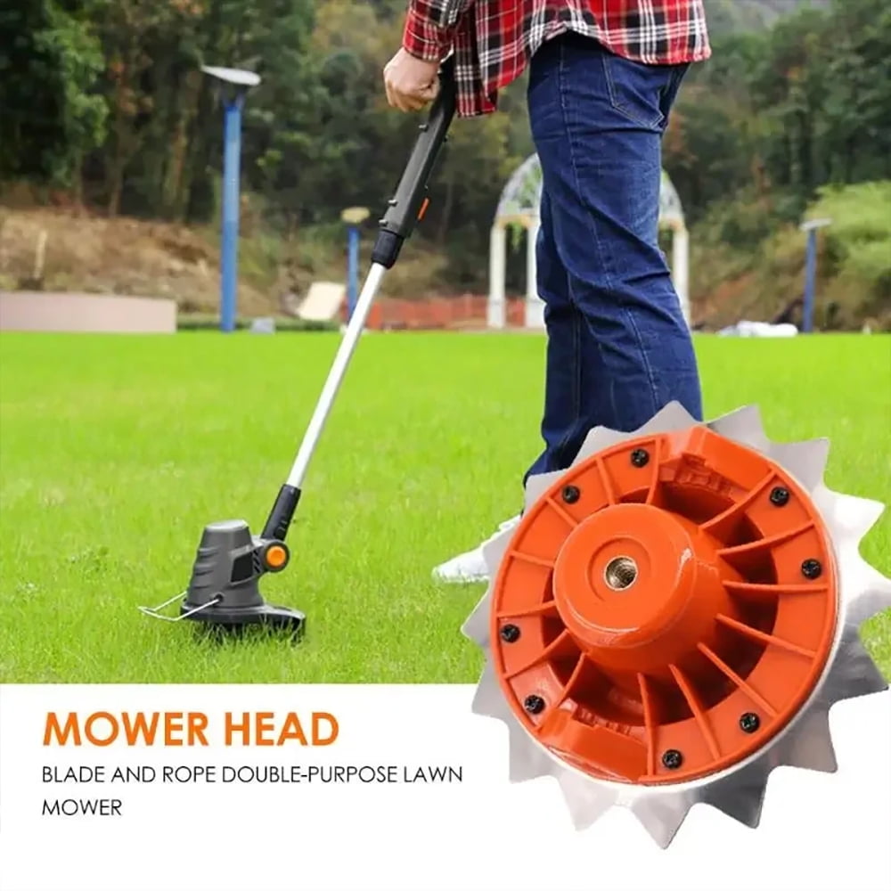 2 in 1 Grass Trimmer Head,Rotary Weed Brush Joint Twist Knot Steel Wire