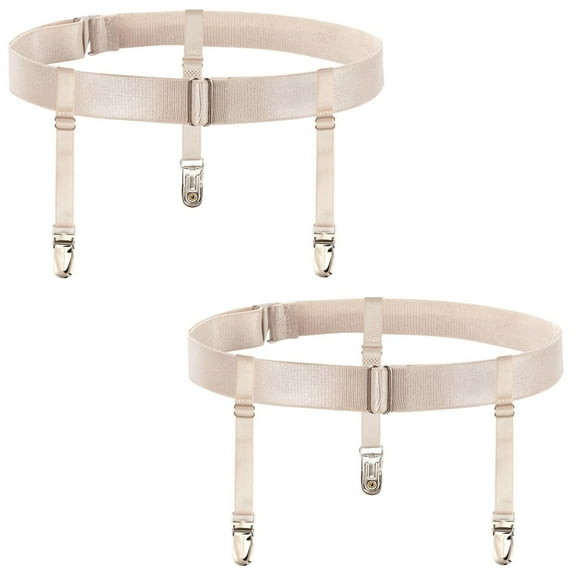 Women's Plus Size Thigh Garter Belts, Adjustable High Elastic Garter Belt and Stockings Set