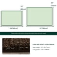 thumbnail image 3 of CHUN YI Non-Slip Bathroom Mat Absorbent Plush Polyester, 16"x24"+20"x32", Coffee, 3 of 6